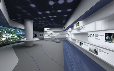 企業展廳施工效果圖