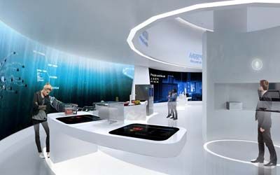 企業展廳中用全息投影有什么用